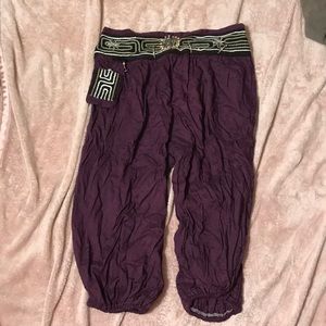 Funky Thai purple capris